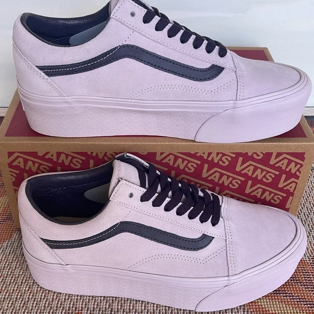 Vans WMNS Old Skool Stackform Suede Lavender VN0009PZLAE Platforms Sneakers